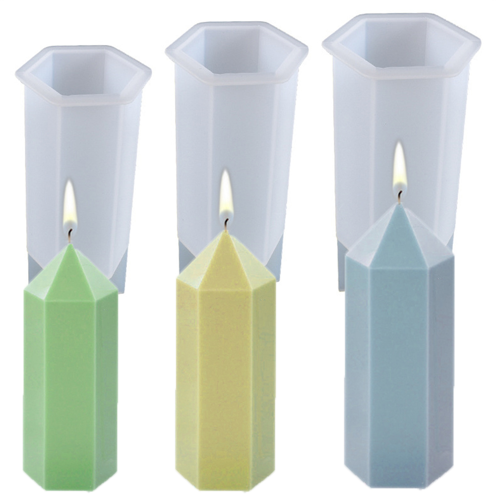 Soap Making For Beginners - 3D Hexagonal Column Candle Molds Silicone