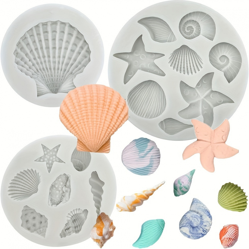 Soap Making At Home - 3pcs/set, Shell Mold Set, Irregular Shape,