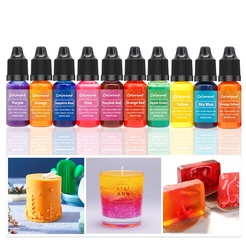 Soap Making Jelly - 20 Colors 10ml Candle Wax Pigment