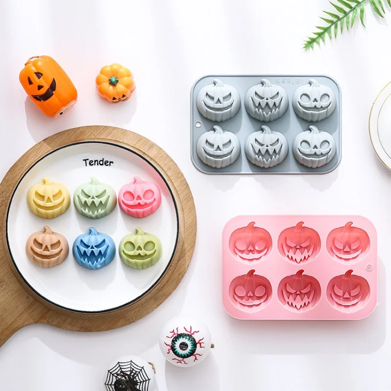 Soap Making Oven - 6-in-3 Pumpkin Shaped Silicone Mold Halloween
