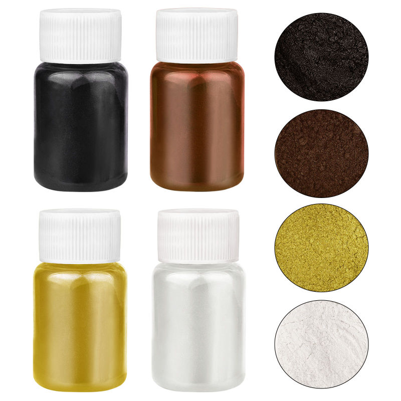 4 Colors/Set Pearlescent Powde - Mica Powder Colorant recension och pris