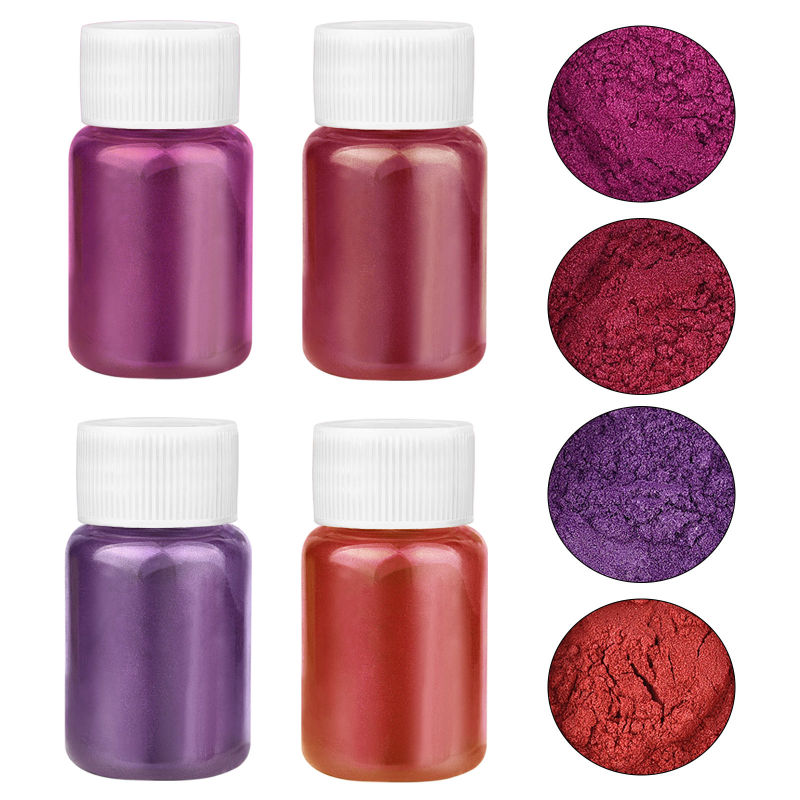 4 Colors/Set Pearlescent Powde - Mica Powder Colorant recension och pris