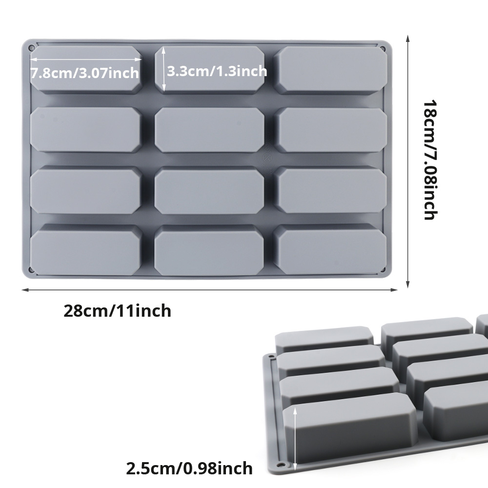 Silicone Rectangular Cake Mold - Soap Making Jelly recension och pris