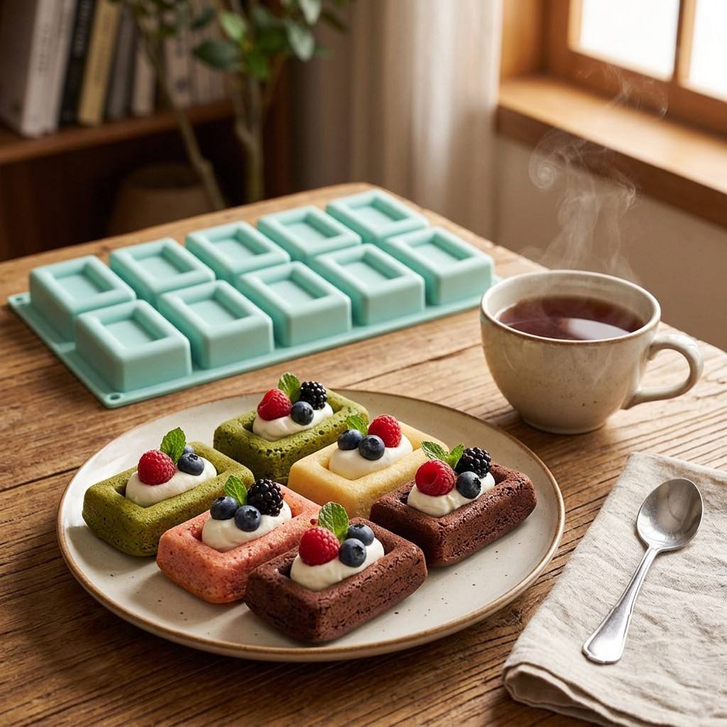 Non-stick 10-Hole Rectangle Si - Soap Making Jelly recension och pris