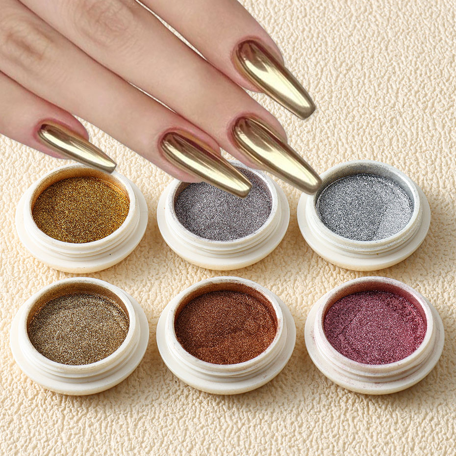 6pc Gold Metallic Mirror Glitt - Mica Powder Colorant recension och pris