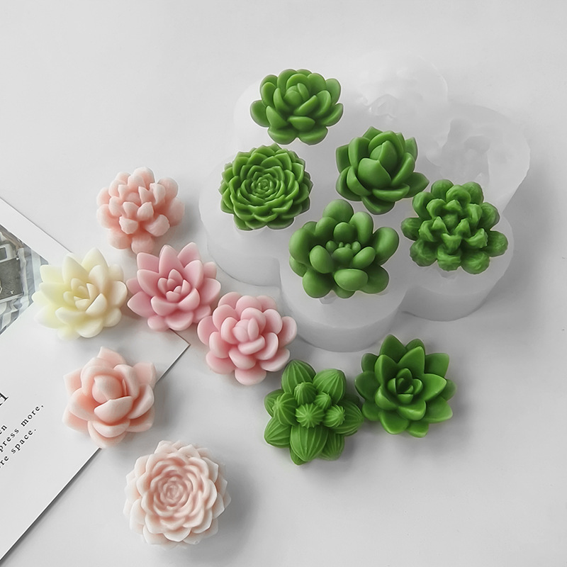 7 In1 Succulent Cactus Silicon - Soap Making At Home recension och pris