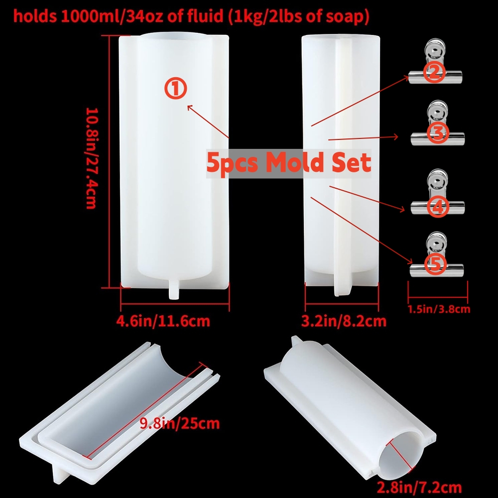 Big Cylinder Tube Soap Mold wi - Soap Making At Home recension och pris