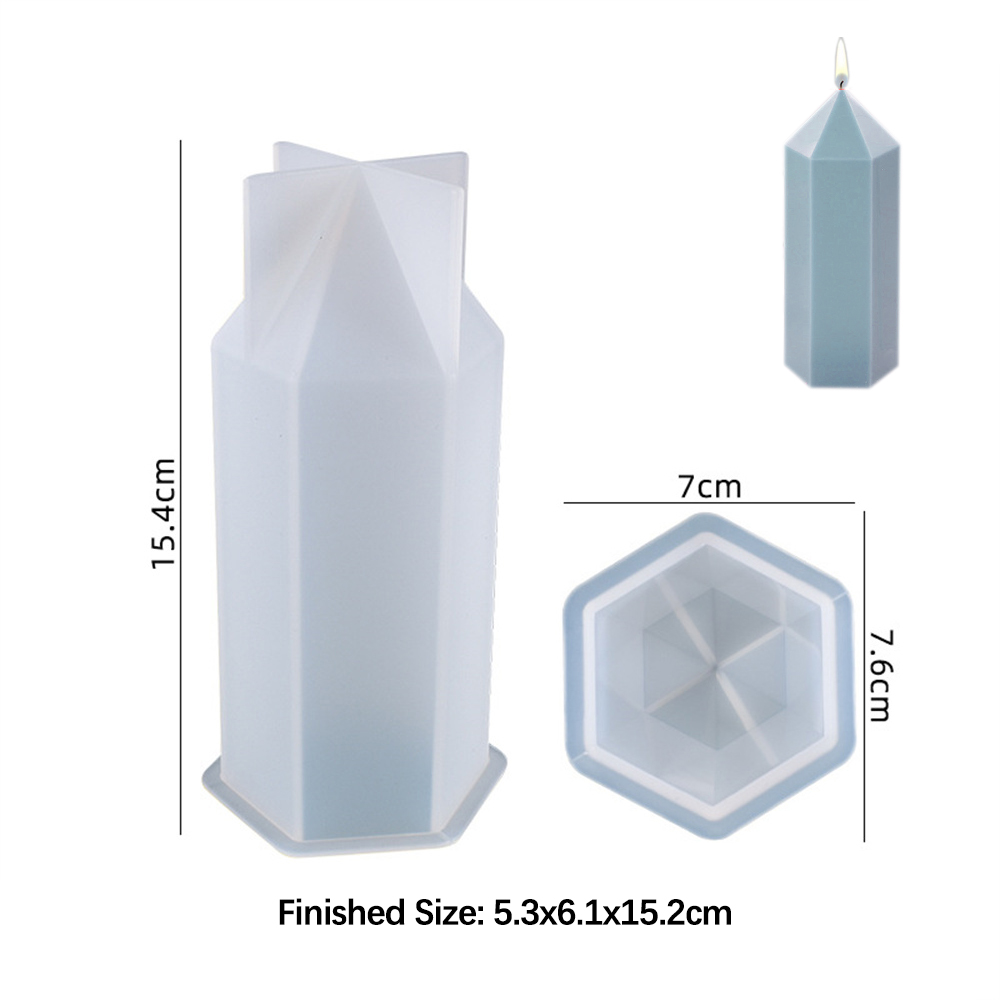 3D Hexagonal Column Candle Mol - Soap Making For Beginners recension och pris