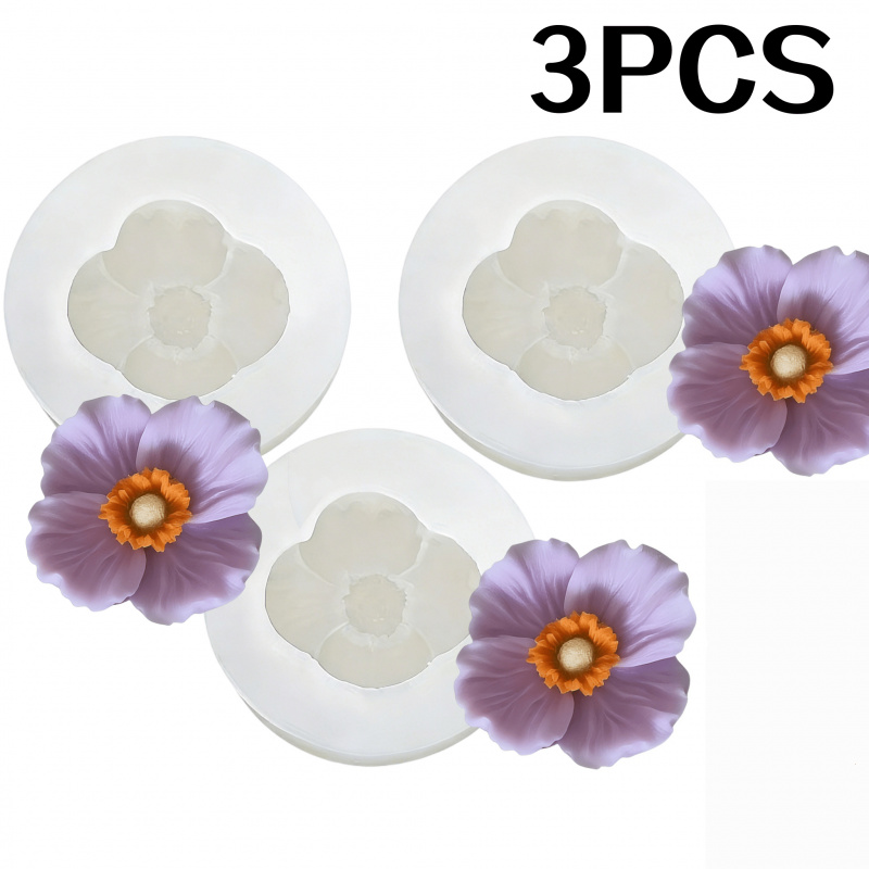3Flower silicone mold，Silicone - Soap Making Liquid recension och pris