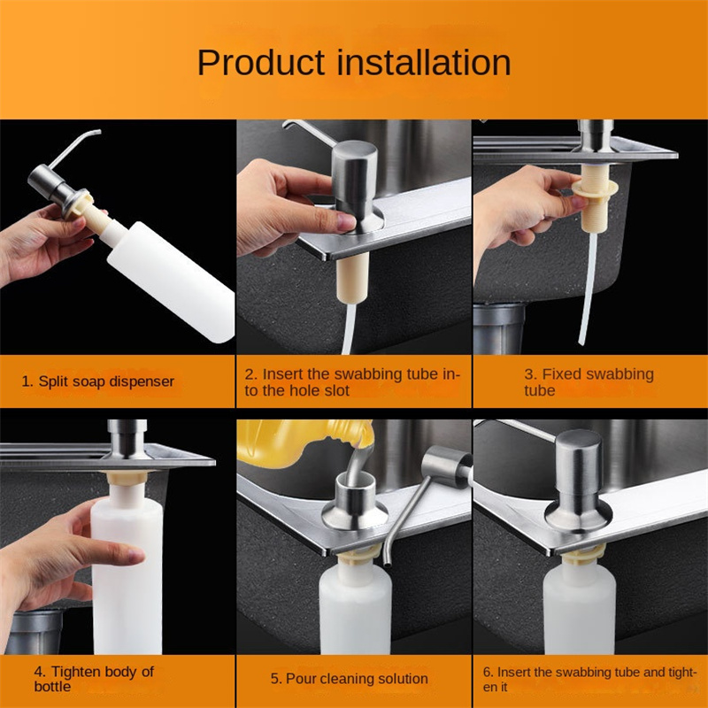 Stainless Steel Sink Soap Disp - Soap Making Liquid recension och pris