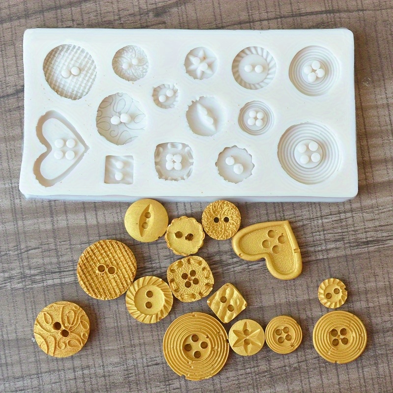 Buttons Shape Silicone Mold Si - Soap Making Utensils recension och pris