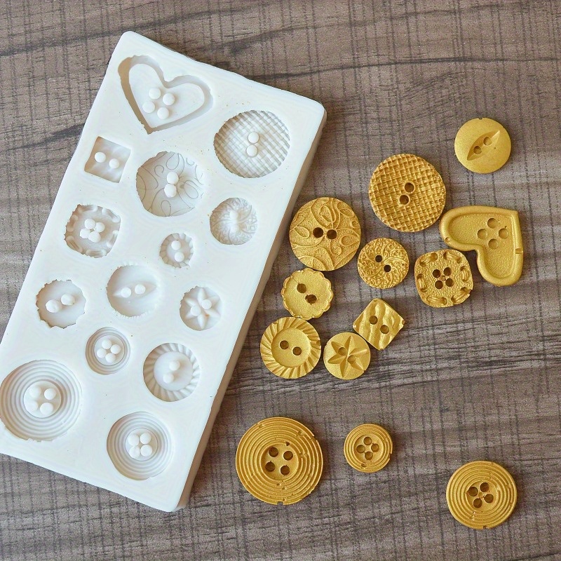 Buttons Shape Silicone Mold Si - Soap Making Utensils recension och pris