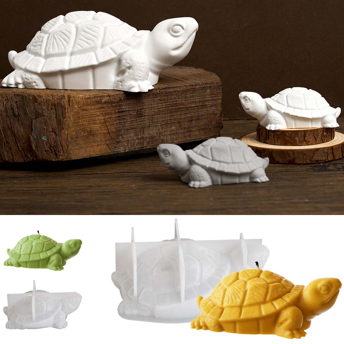Stereo Turtle Silicone Candle  - Soap Making At Home recension och pris