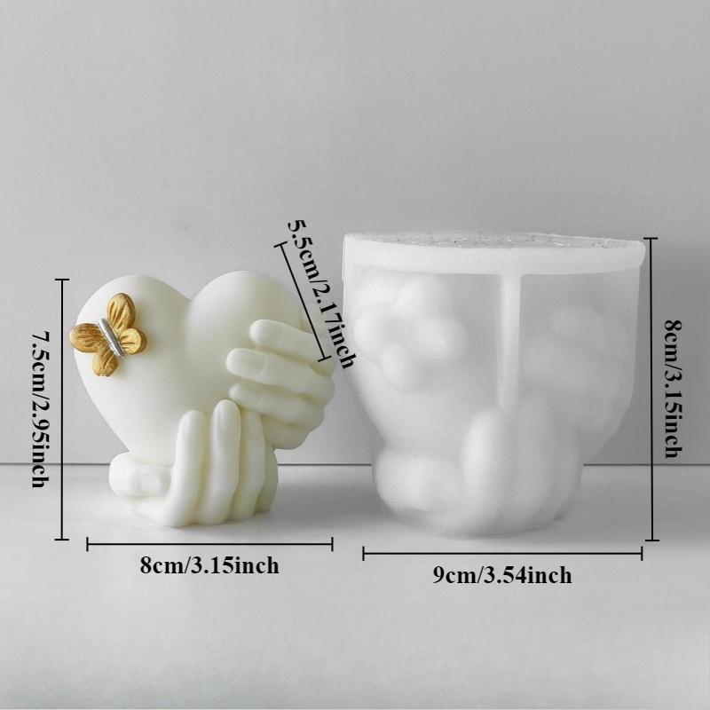 Hand Hold Love Silicone Candle - Soap Making For Beginners recension och pris