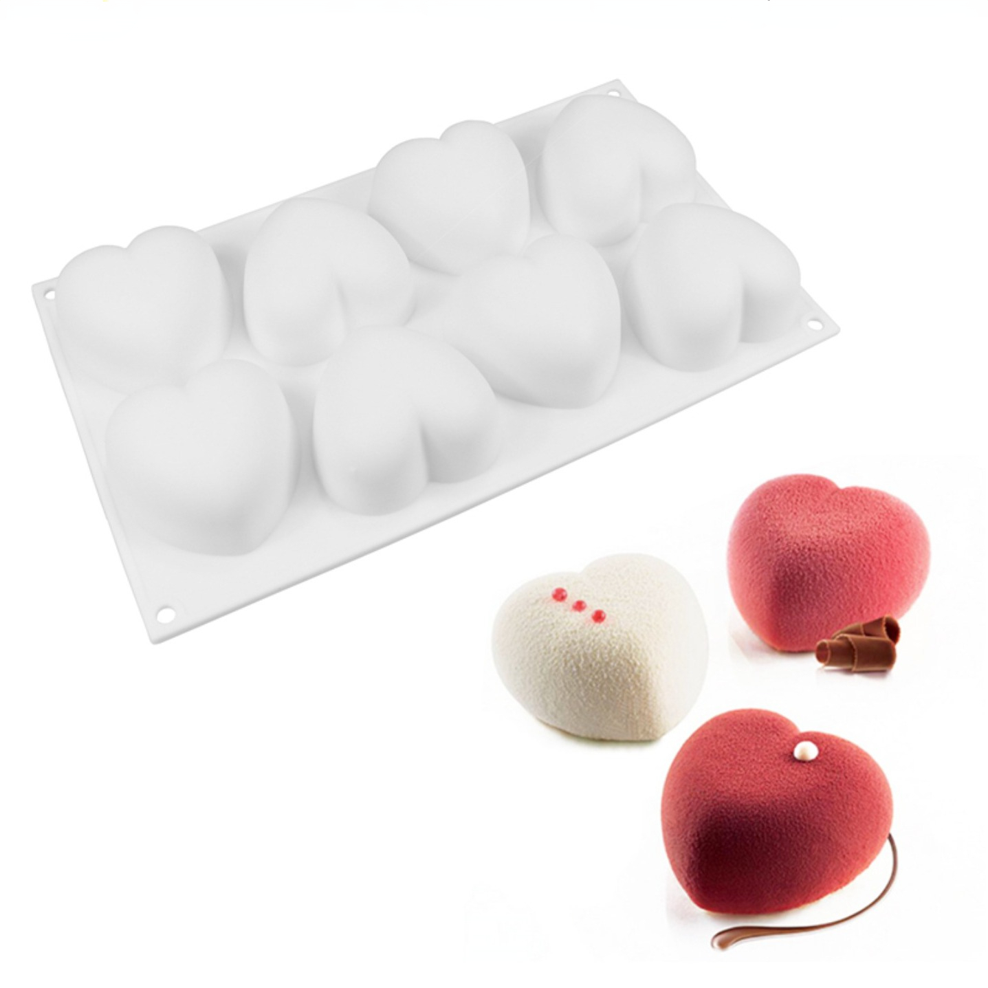 Love Heart Silicone Soap Mold  - Soap Making Utensils recension och pris