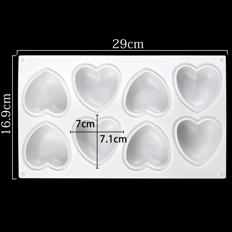 Love Heart Silicone Soap Mold  - Soap Making Utensils recension och pris