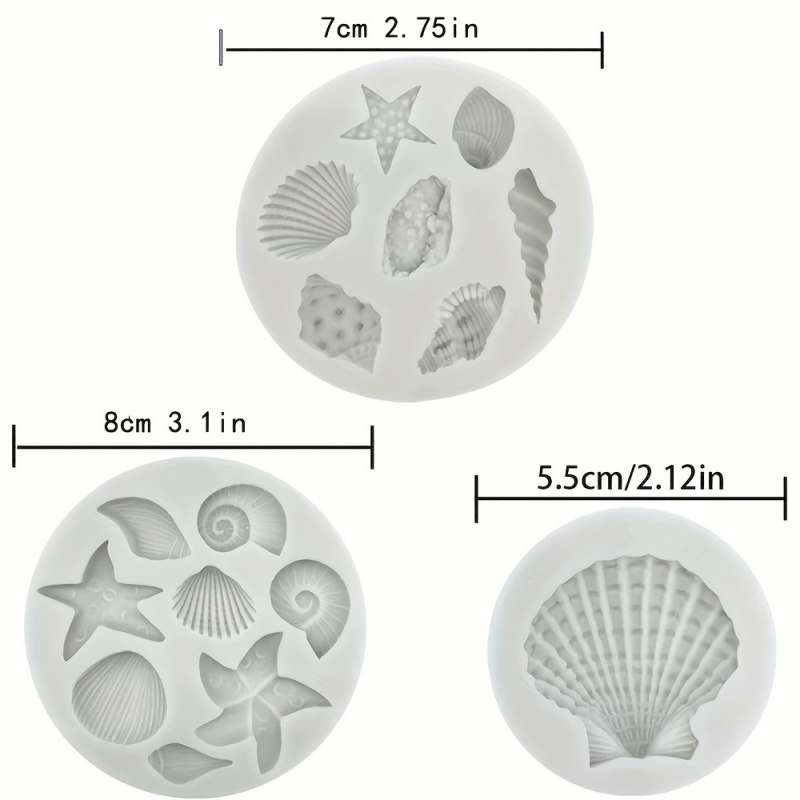 3pcs/set, Shell Mold Set, Irre - Soap Making At Home recension och pris
