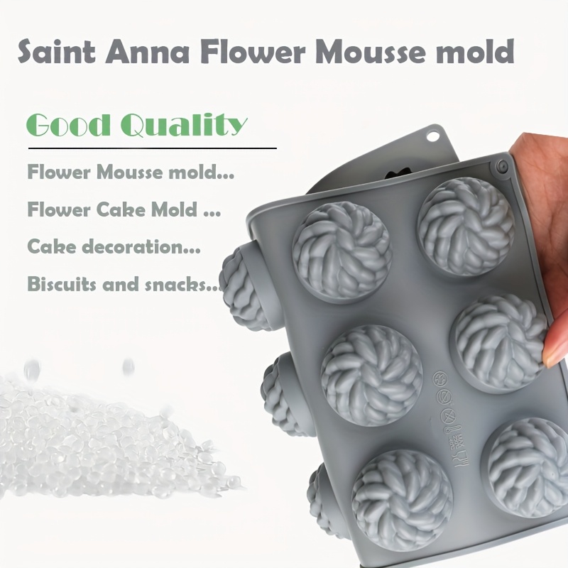 1Pc Cake Mold Santa Ana Floral - Soap Making For Beginners recension och pris