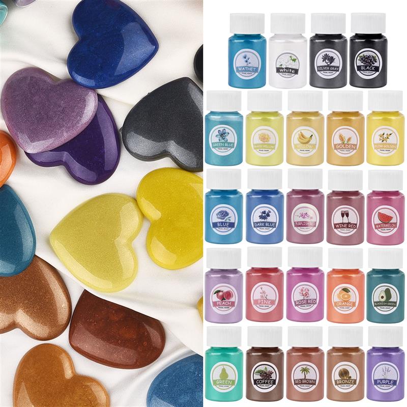 24Colors Epoxy Resin Dye Mica  - Mica Powder Colorant recension och pris