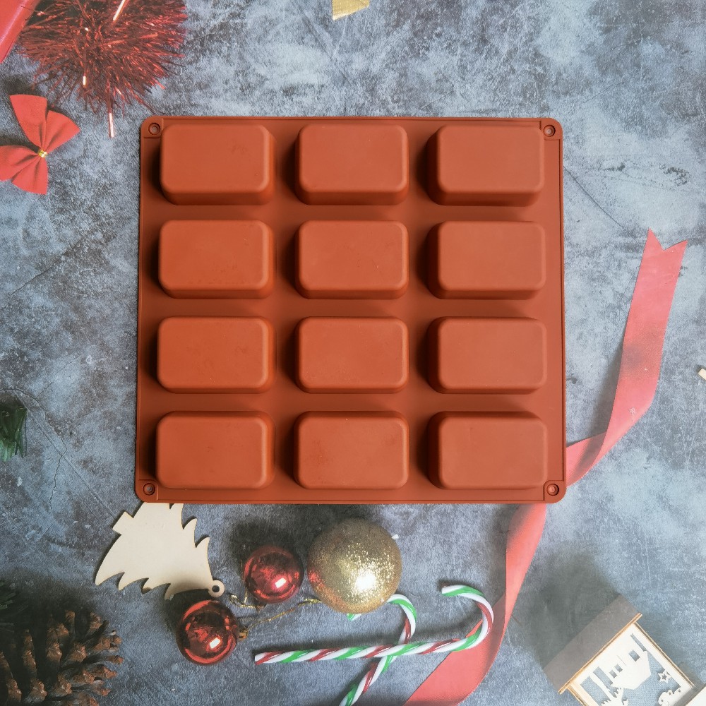 12 Cavity Square Silicone Soap - Soap Making For Beginners recension och pris