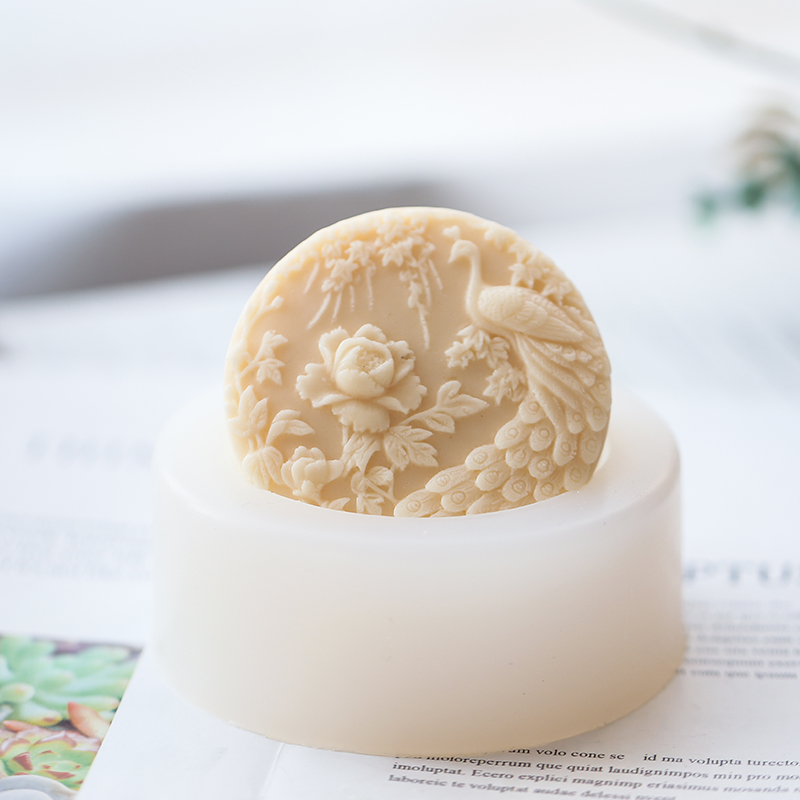 Peacock Flower Pattern Silicon - Soap Making At Home recension och pris