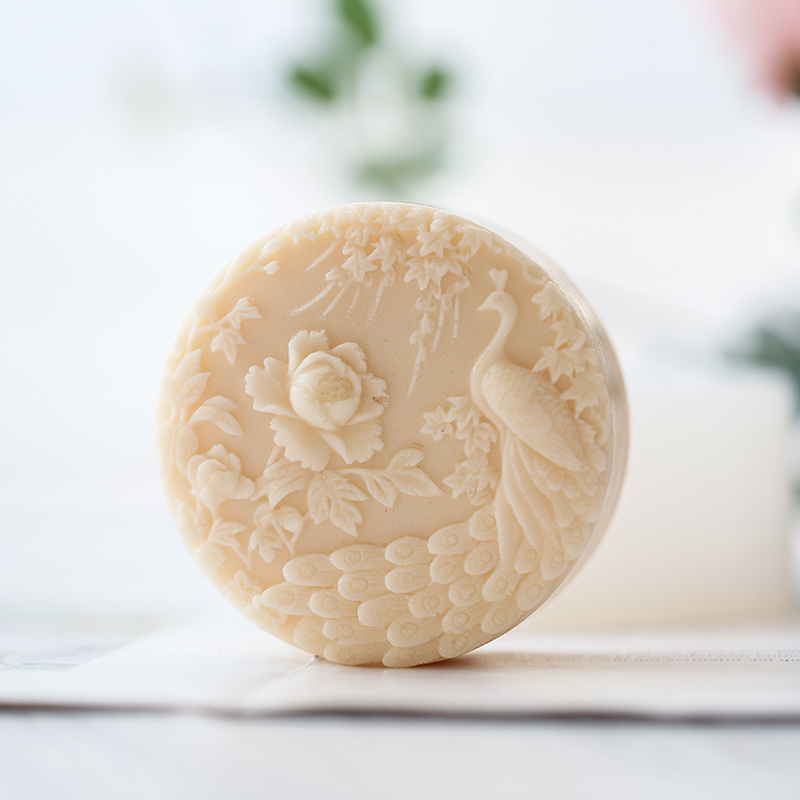 Peacock Flower Pattern Silicon - Soap Making At Home recension och pris
