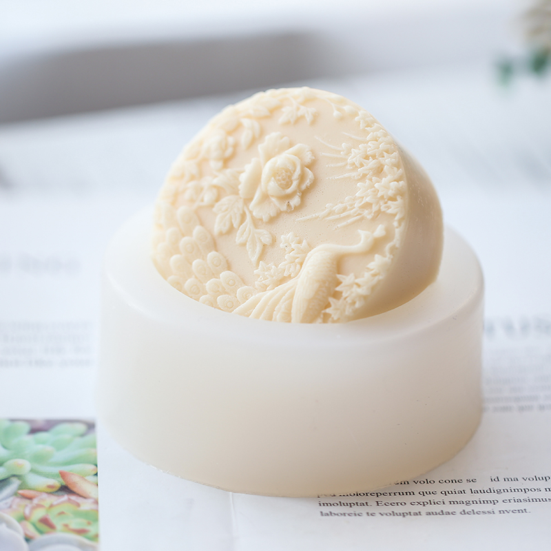 Peacock Flower Pattern Silicon - Soap Making At Home recension och pris