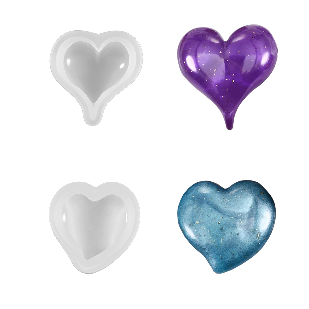 1PCS 3D Heart Shape Silicone M - Soap Making For Beginners recension och pris